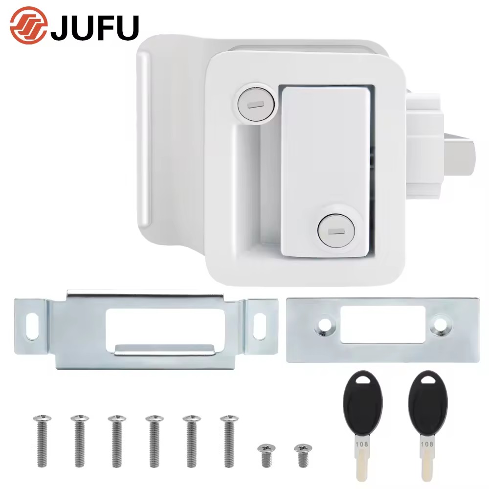 American Style RV Door Lock in Zinc Alloy Motorhome Camper Outdoor Lock Travel Trailer Caravan Entry