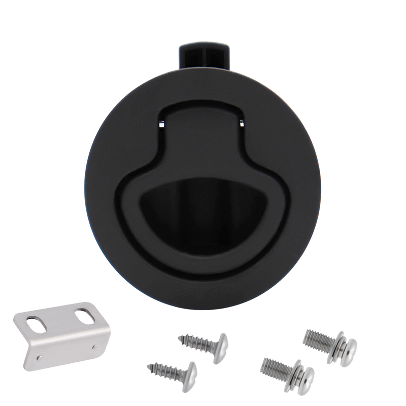 Round Pull Ring Lock Embedded Handle Lock Knocker-shape Round Pull-type Door Cam Locks Flush Pull Sl