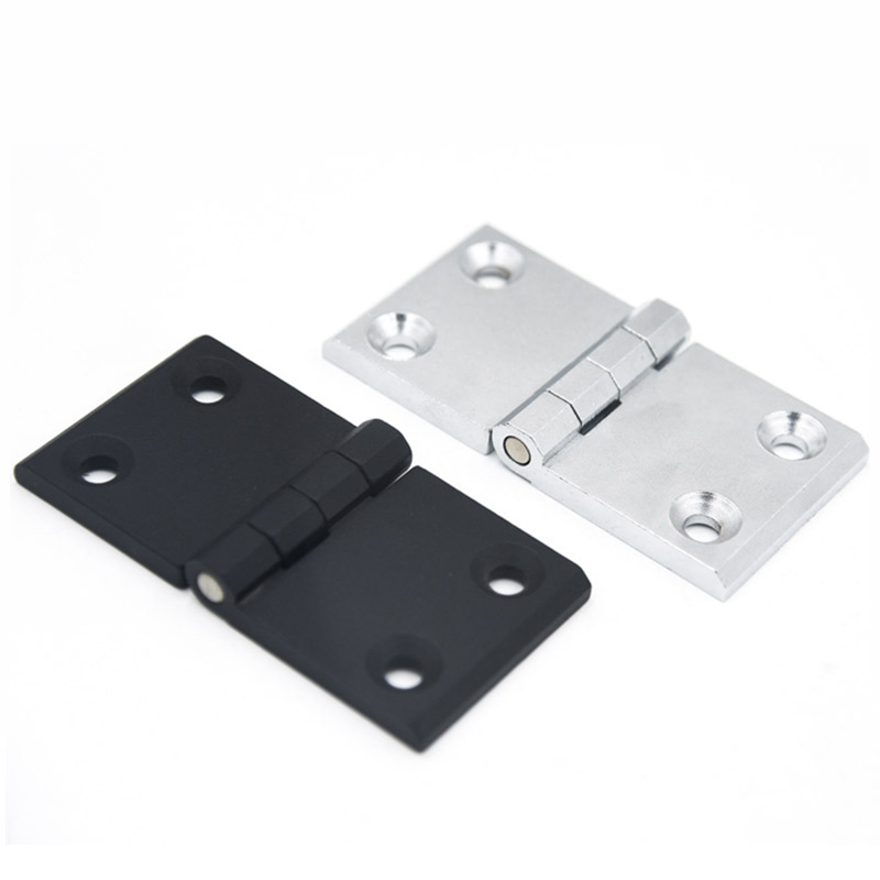 Heavy Duty Black 63*50mm Aluminum Alloy Folding Table Hinge Adjustable Torque Control Flat Furniture