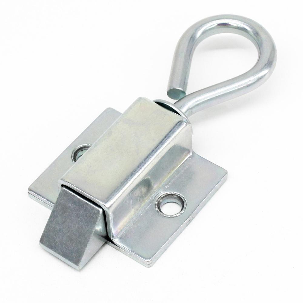Automatic Gate Latch with Spring Loaded Latch Pin Outdoor Pull Buckle Style Door Bolt Latch Lock for
