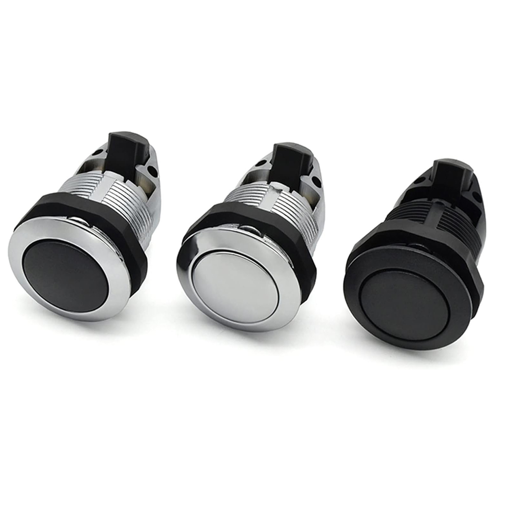 Buried Rotary Push-Type Spring Door Lock Industrial Bump Lock Plastic Bump Lock RV Yacht Round Butto